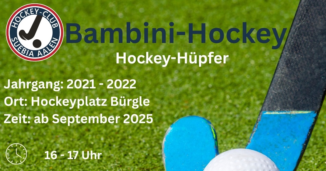 Demnächst startet wieder !!!Bambini-Hockey!!!